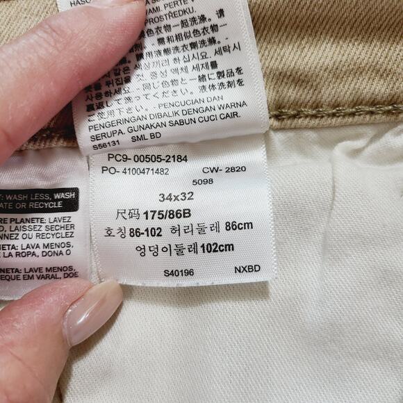 Levi's 505 Tan Button Fly Jeans , Men's Size 34X32, PRE-OWNED, EUC - Picture 9 of 10